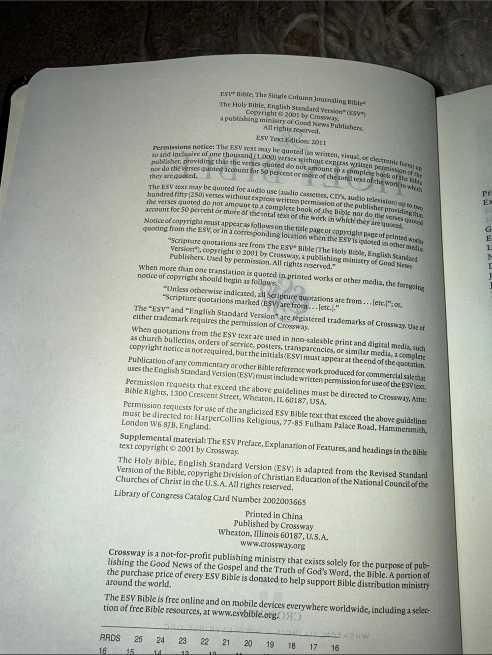 Crossway Single Column Journaling‎ Bible - Black